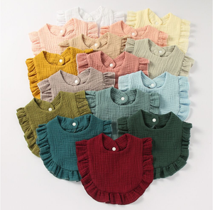 Yếm Cho Bé Ăn Nước Dãi Phong Cách Hàn Quốc Khăn Nước Bọt Ren Cho Trẻ Sơ Sinh Vải Ợ Cotton Mềm Cho Trẻ Sơ Sinh Trẻ Mới Biết Đi - Product Image 2