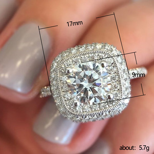 Anello in Stile Europeo-Americano con Zirconi Incastonati, Elegante Anello Decorativo per Uso Quotidiano - Product Image 3