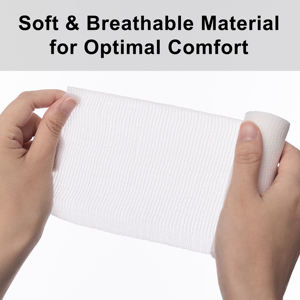 ผ้าพันแผลผ้าฝ้ายยืดหยุ่น24แพ็คผ้าพันแผลทางการแพทย์แบบม้วนผ้าก๊อซระบายอากาศได้สำหรับตกแต่งแผล - Product Image 5