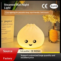 Lampe de nuit LED mignonne à piles, lampe de nuit LED pour la décoration de la chambre à coucher