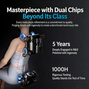 เก้าอี้นวด 4D Fascia พร้อมพนักพิงหลัง 3D รุ่น 170 ระบบกันสะเทือน SL Metal Rail 38 ถุงลมนิรภัย ขาปรับระดับได้ ชาร์จไร้สาย สปาที่บ้าน - Product Image 4