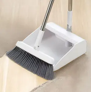 Telescopic Long Handle Folding Windproof Broom And Dustpan Set Dust Broom