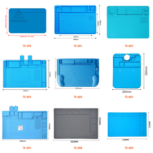 Alfombrilla de silicona resistente a altas temperaturas, alfombrilla para estación de trabajo de reparación de teléfonos móviles con aislamiento térmico magnético antiestático - Product Image 2