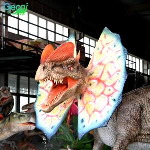 Gecai <span class=keywords><strong>Jurassic</strong></span> Dino <span class=keywords><strong>Park</strong></span> Animatronic Dilophosaurus modelo en venta - Product Image 4