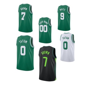 Nouveau <span class=keywords><strong>maillot</strong></span> de basket-ball de haute qualité de <span class=keywords><strong>Boston</strong></span>, logo cousu, <span class=keywords><strong>maillot</strong></span> brodé, <span class=keywords><strong>maillot</strong></span> personnalisé avec logo - Product Image 1