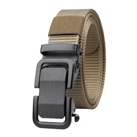 Ceinture tactique vintage réglable en sangle pour hommes, haute résistance, avec boucle automatique, imprimée par transfert thermique, en nylon métallisé, pour usage extérieur intensif