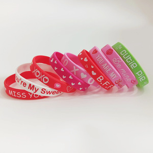 Pulseras de Moda San Valentín 2026, Brazaletes Personalizados de Silicona, Pulseras de Silicona - Product Image 1