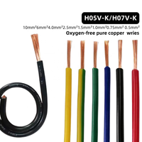 Bestseller 1,5mm 2,5mm 4mm 6mm 10mm Einadriges Massiv- oder Litzenkabel aus Kupfer mit PVC-Isolierung für Hausverkabelung und Gebäudeinstallationen