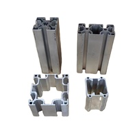 Profilé d'extrusion en aluminium à rainure en T conforme aux normes européennes, alliage 6063, découpe sur mesure, anodisé, profilé en aluminium 4080 pour l'assemblage de châssis de machines
