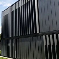 Matériaux de construction modernes, façade murale rideau, décoration, ventilation, pare-soleil, imperméable, résistant à la chaleur, persienne en aluminium