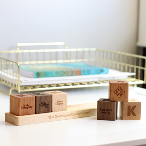 Junji thân thiện với môi gỗ khối xây dựng bộ cho trẻ em cho văn phòng hoặc nhà sử dụng với giá trị cốt lõi và khay Bộ - Product Image 6