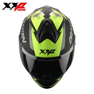 Casco de Motocicleta Integral ABS para Carreras de Motocross Keyin, Color Amarillo Fluorescente Mate, Doble Visera XXP DRAKEN S, Liberación Rápida, NUEVO - Product Image 4