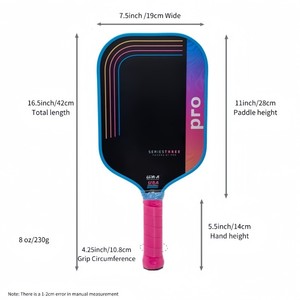 ไม้พายพิกเกิลบอล Proton Series Three Flamingo รุ่น T700 คาร์บอนไฟเบอร์ หนา 16 มม. โพลีโพรพิลีน ได้รับการรับรองจาก USAPA คุณภาพสูง - Product Image 6