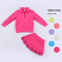 Tenue de camping d'été pour filles, ensemble 2 pièces camouflage, style militaire, haut à manches courtes à ourlet festonné, short, vêtements pour enfants
