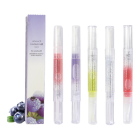 Minyak Kutikula Wangi Buah Organik dengan Kuas 3ml Perawatan Kuku Melembutkan untuk Perawatan Pribadi dengan Vitamin E