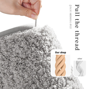 Tapis de salle de bain en microfibre rectangulaire absorbant et antidérapant pour l'entrée de la salle de bain, tailles personnalisées disponibles - Product Image 2