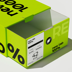 Tùy chỉnh hộp giày sóng, hộp phong cách ngăn kéo, tùy chỉnh dày vật liệu thân thiện với môi trường in ấn - Product Image 5