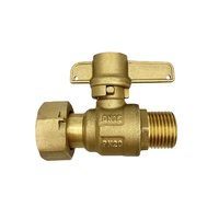 PN16 Robinet De Compteur Laiton Cw617n Cw602n Brass Anti-Fraud Mechanical Lockable Ball Valve for HDPE Pipe