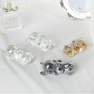 Figurines de hippopotames en cristal écologiques polies en forme de boule, miniatures de collection pour la décoration de table et de maison - Product Image 3