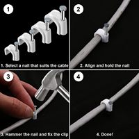20mm 22mm 30mm 32mm 35mm fil électrique Nylon câble pince murale en plastique 25mm câble pince