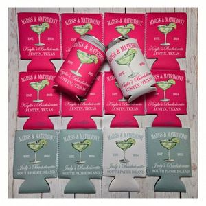 Manchons personnalisables pour canettes de boissons – Accessoires de fête nuptiale personnalisés pour enterrement de vie de jeune fille – Kit d'outils promotionnels amusants - Product Image 1