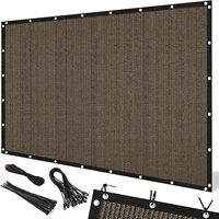 Jaring Peneduh HDPE Baru 100% untuk Pertanian, Warna Hijau/Coklat, untuk Kebun