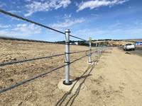 Barrière de sécurité économique à absorption d'énergie, garde-corps à câble, barrière de sécurité en câble métallique à haute résistance aux impacts