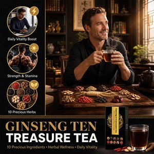 Tè <span class=keywords><strong>alle</strong></span> <span class=keywords><strong>Erbe</strong></span> Cinesi Premium con Ginseng e Dieci Tesori per la Salute dei Reni, 15 Bustine, Gustoso Tè Salutare per Uomini e Donne, Confezionato in Scatola - Product Image 4