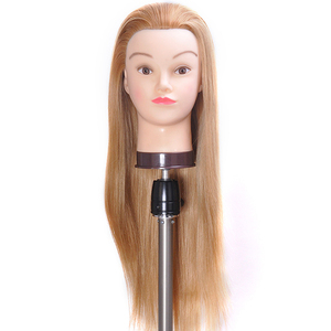 Testa di Manichino per Acconciature con Capelli Sintetici al 100%, Testa di Addestramento per Cosmetologia per Saloni - Product Image 5