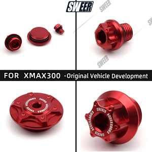 เหมาะสำหรับยามาฮ่า XMAX300 รุ่นปี 18-24 ชุดสกรูตกแต่งเครื่องยนต์ สกรูป้องกันการโจรกรรม ฝาครอบมอเตอร์แม่เหล็ก - Product Image 4
