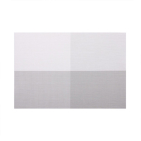 Ensemble de tapis de table en PVC de haute qualité napperon tissé en plastique pour le dîner à manger tapis de plat en feutre PU pour Restaurant hôtel cuisine utilisation
