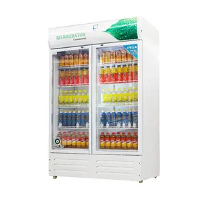En iyi satış dik cam kapi dondurucular moda buzdolabı buzdolabı düşük fiyat içecek stand up ekran buzdolabı gıda dükkanı için