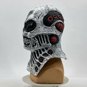 2025 Halloween transfronterizo nuevo estilo Scary Frogman Weird máscara de vestir de látex de cubierta completa - Product Image 3