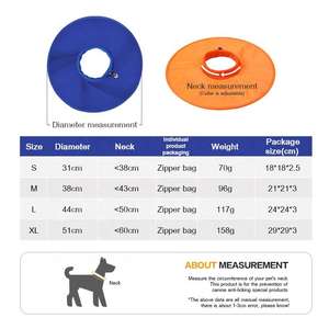 Collares para mascotas, venta al por mayor, ajustable, ligero, plegable, perro mascota, personalizado, Círculo de Color Elizabeth, Collar de cono antiarañazos para mascotas - Product Image 4