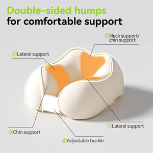 Taşınabilir bellek köpük u-şekilli boyun yastık serin buz ipek ergonomik ofis şekerleme araba uçak boyun yastık dış mekan kullanımı için - Product Image 3