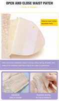 Culotte menstruelle jetable en non-tissé, couleur chair, en pâte de bois, avec feuille arrière aspect tissu, super respirante, pour femme