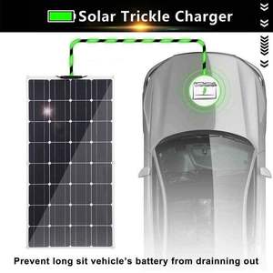 ALECTER Panneau Solaire Flexible Monocristallin de Haute Qualité 100W, Efficacité 22%, 18V, pour Voiture, Bateau, Camping-car, Voyage, Maison, Yacht - Product Image 4