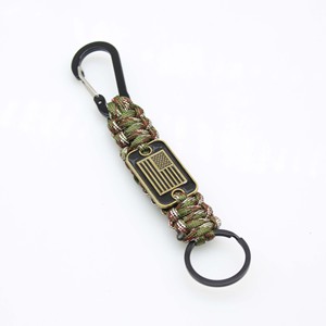 Hot Sale Unique Woven Parachute Cord Keychain Umbrella <strong>Rope</strong> Woven Mountaineering Keychain Handmade Round <strong>Rope</strong> Braided Keychain - Product Image 4