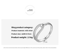 Bague de mariage en argent sterling 925 pour femme, zircon classique, neuve, élégante, plaquée rhodium, bijoux de fête, vente en gros