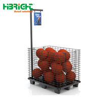 Cages de rangement en plastique industriel, 1 pièce, haute qualité, fil de revêtement plastique, maille métallique, conteneur en rouleau avec palette en plastique