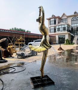 Jardín al aire libre personalizado bronce arte <span class=keywords><strong>Sexy</strong></span> bailando señora cascada figura Cuerpo Femenino agua escultura jardín estatua humana fuentes - Product Image 3