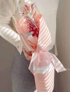 กระดาษห่อดอกไม้พลาสติกกันน้ำพิมพ์ลายตัวอักษรคำว่ารักคุณ สีสันสวยงาม สำหรับห่อช่อดอกไม้สำหรับร้านดอกไม้ - Product Image 6