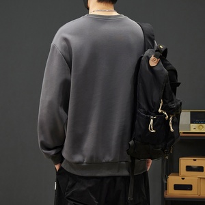 Felpa con cappuccio da <span class=keywords><strong>uomo</strong></span> 80-280 Jin, girocollo oversize, a maniche lunghe, antipiega, tinta unita, primavera-autunno, trendy, <span class=keywords><strong>taglie</strong></span> forti - Product Image 4