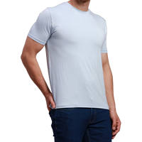 Kaos Pria Lengan Pendek Sablon Logo Custom Berkualitas Tinggi Grosir Cina Bahan Katun Bambu Musim Panas Kaos Bambu Spandex