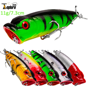 <span class=keywords><strong>AliEXPRESS</strong></span> Vente Flash 11g 7.3cm Leurre flottant ABS Popper Walker Wobbler pour la pêche au brochet et au black-bass, Leurre dur - Product Image 1