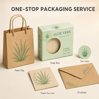 Boîtes à Savon en Gros avec Fenêtre de Présentation, Emballage en Carton Rigide à Marque Privée pour Hôtels, Spas et Cadeaux de Fête