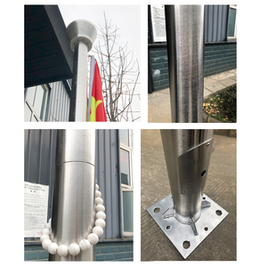 เสาธงสแตนเลส316 304สำหรับกลางแจ้งเสาธงใช้ไฟฟ้า6ม. 12ม. 15ม. 18ม. 30ม. - Product Image 3