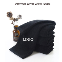 Multiple Size Custom Embroidery Logo Cotton Towels Soft Towel Nail Beauty Hair Salon Spa Event Gift Cleaning High Quality