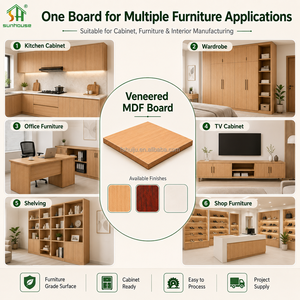 Pannello in <span class=keywords><strong>MDF</strong></span> Melaminico, Fibra di Legno, Grado E1, Foglio Decorativo per Mobili e Interni - Product Image 5