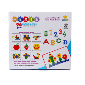 Bloques de Construcción HEXIE, juego de bloques Hexie que pueden estimular la imaginación de los niños, juego de 96 piezas, cada una con 24 piezas. - Product Image 2
